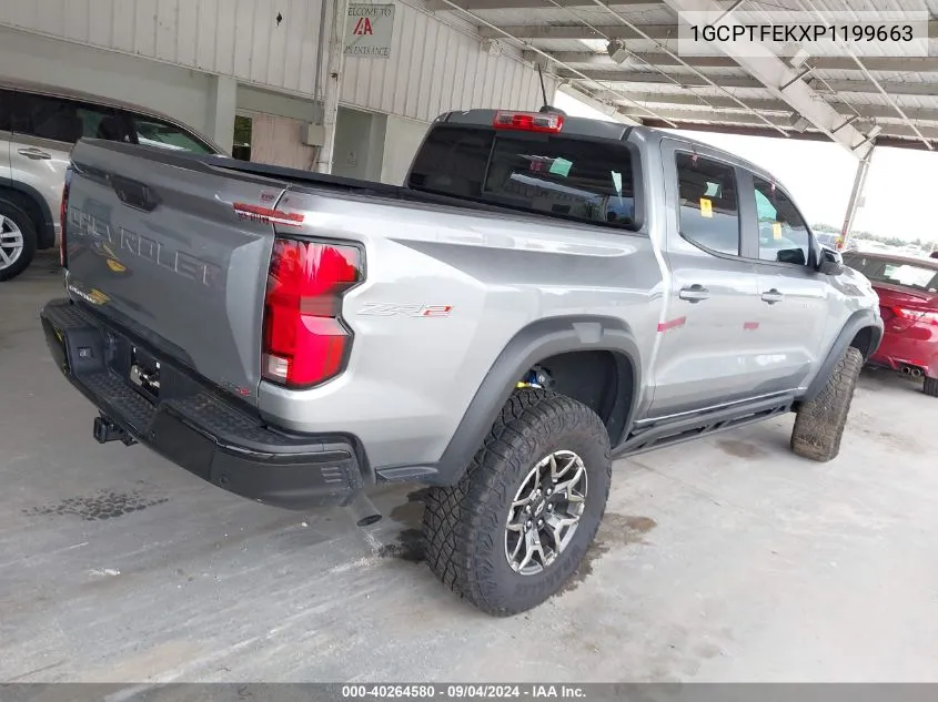 2023 Chevrolet Colorado Zr2 VIN: 1GCPTFEKXP1199663 Lot: 40264580