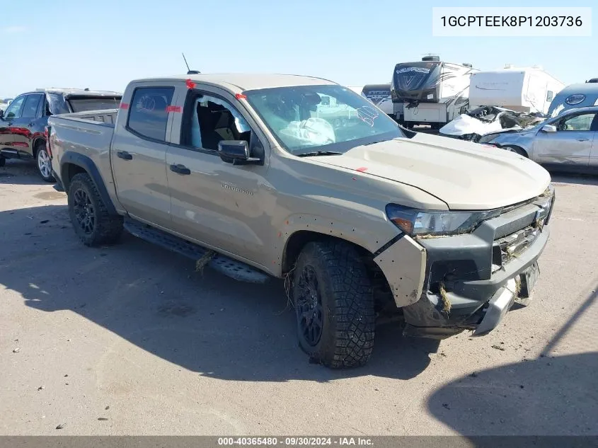 2023 Chevrolet Colorado Trail Boss VIN: 1GCPTEEK8P1203736 Lot: 40365480