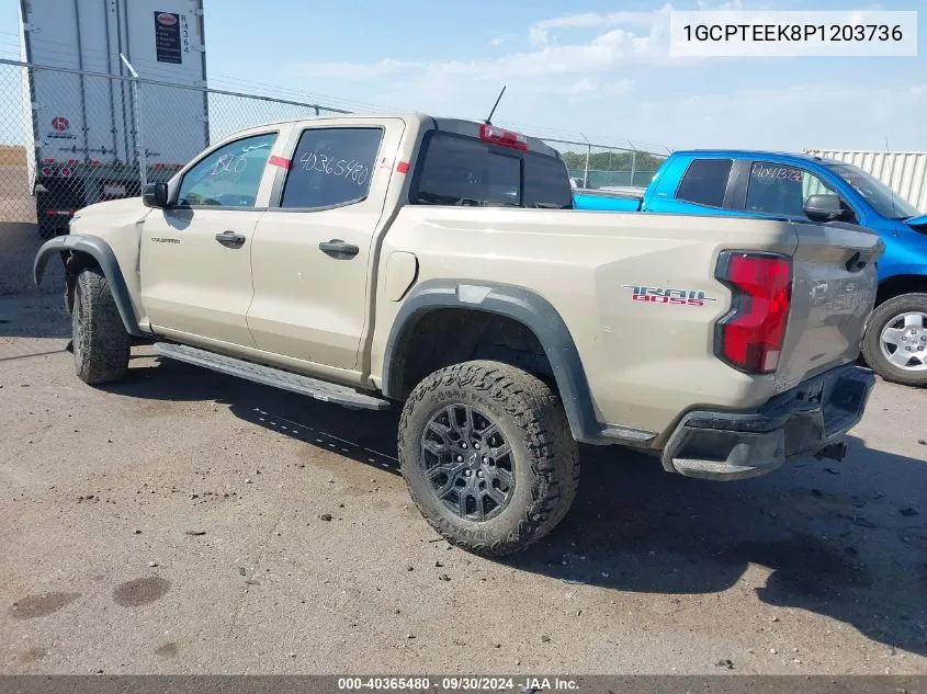 2023 Chevrolet Colorado Trail Boss VIN: 1GCPTEEK8P1203736 Lot: 40365480