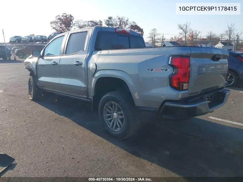 2023 Chevrolet Colorado 4Wd Short Box Lt VIN: 1GCPTCEK9P1178415 Lot: 40730354