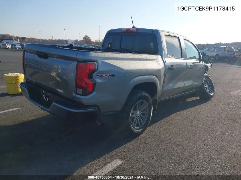 2023 Chevrolet Colorado 4Wd Short Box Lt VIN: 1GCPTCEK9P1178415 Lot: 40730354