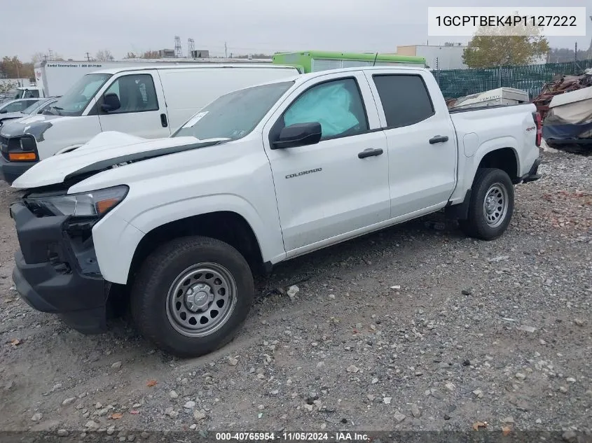 2023 Chevrolet Colorado VIN: 1GCPTBEK4P1127222 Lot: 40765954