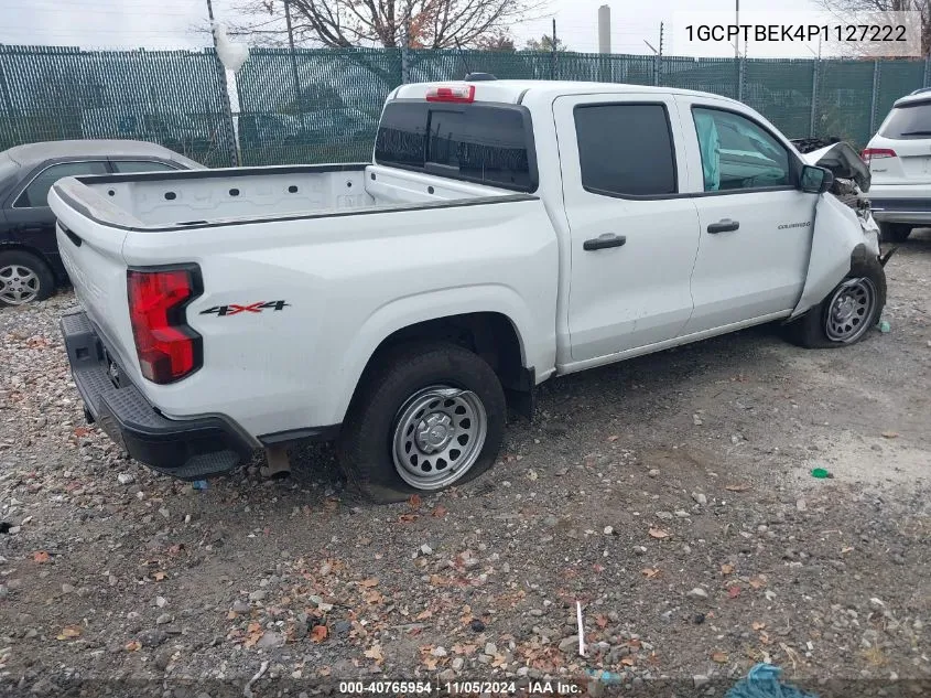 2023 Chevrolet Colorado VIN: 1GCPTBEK4P1127222 Lot: 40765954