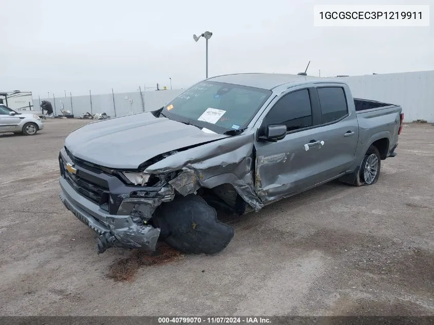 2023 Chevrolet Colorado 2Wd Short Box Lt VIN: 1GCGSCEC3P1219911 Lot: 40799070