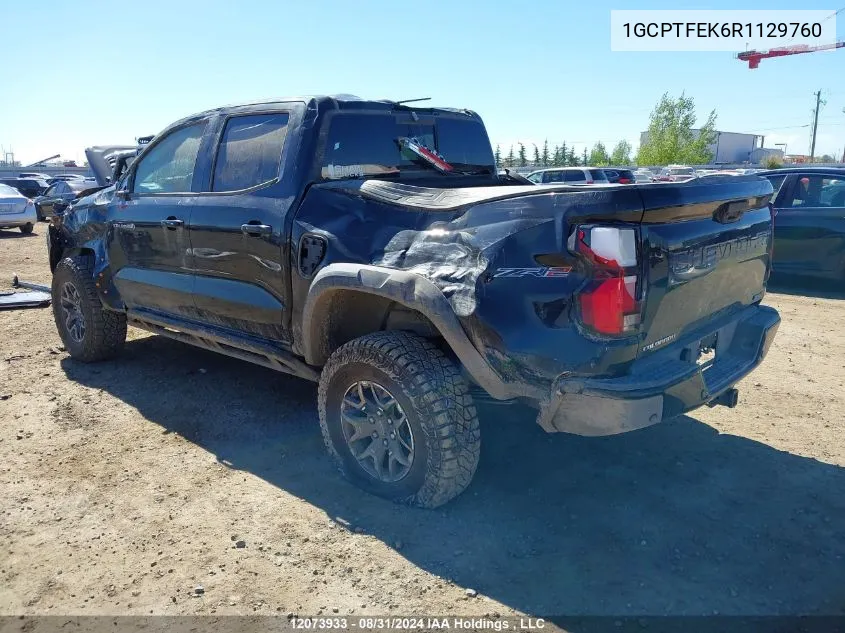 2024 Chevrolet Colorado VIN: 1GCPTFEK6R1129760 Lot: 12073933