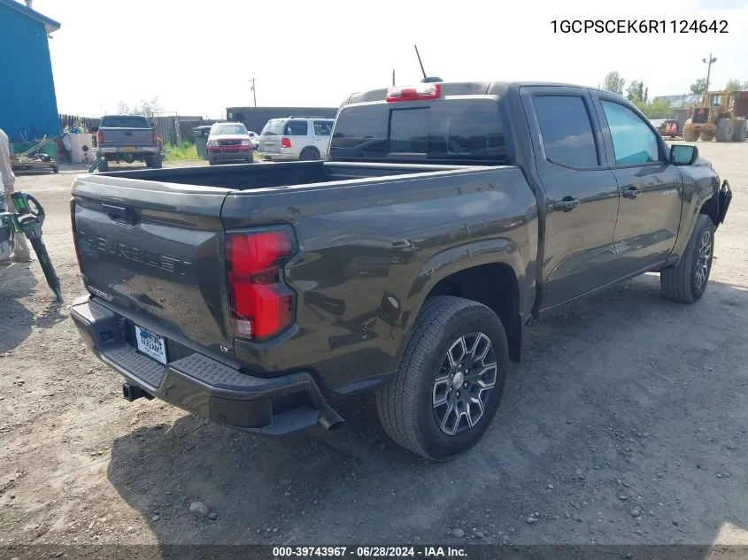 2024 Chevrolet Colorado 2Wd Lt VIN: 1GCPSCEK6R1124642 Lot: 39743967