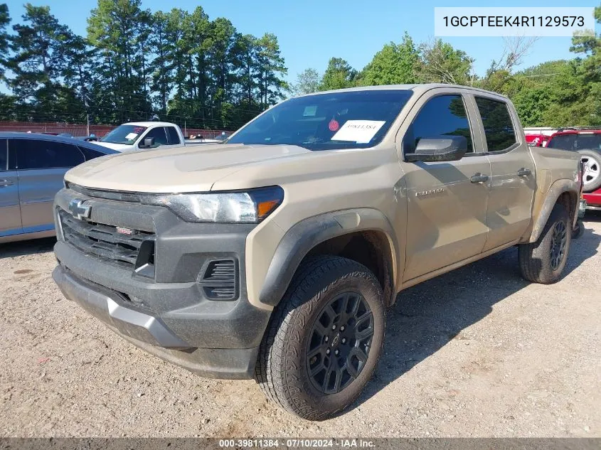 2024 Chevrolet Colorado 4Wd Trail Boss VIN: 1GCPTEEK4R1129573 Lot: 39811384