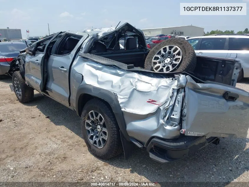 2024 Chevrolet Colorado 4Wd Z71 VIN: 1GCPTDEK8R1137377 Lot: 40014717