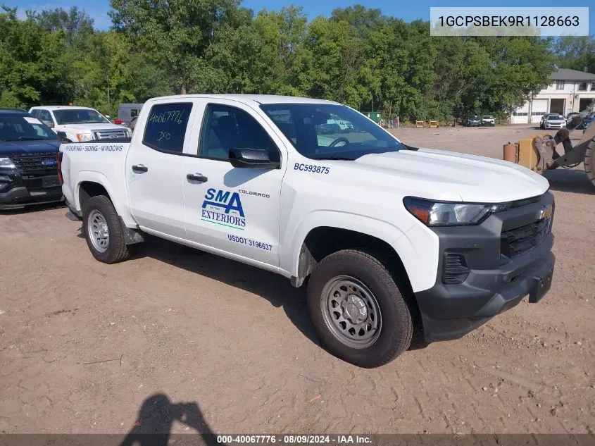 2024 Chevrolet Colorado 2Wd Wt VIN: 1GCPSBEK9R1128663 Lot: 40067776