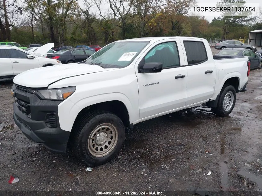 2024 Chevrolet Colorado 2Wd Wt VIN: 1GCPSBEK9R1137654 Lot: 40908049