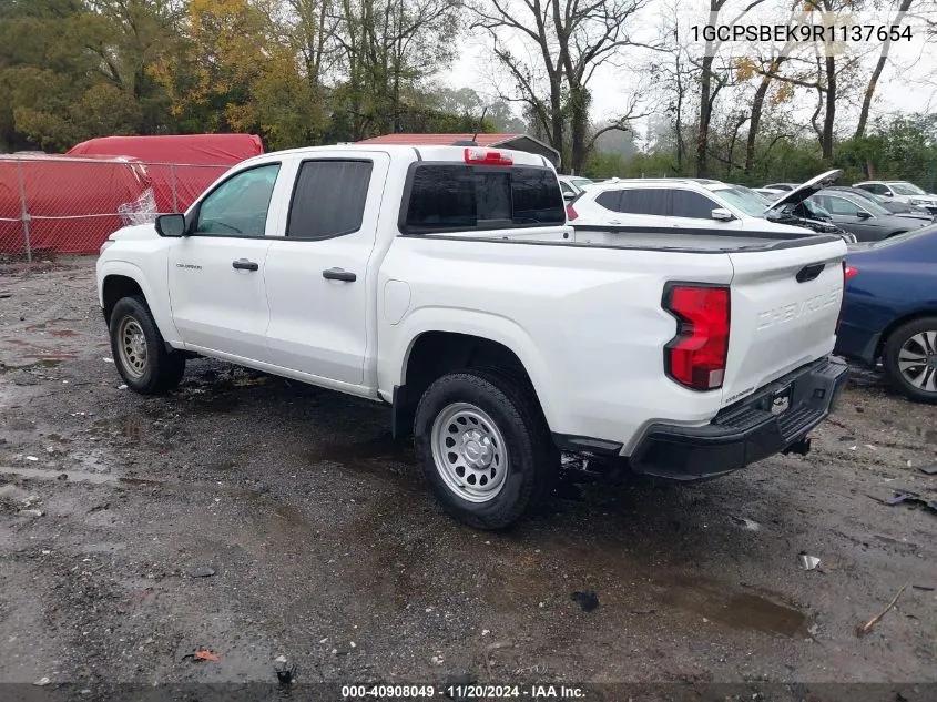 2024 Chevrolet Colorado 2Wd Wt VIN: 1GCPSBEK9R1137654 Lot: 40908049