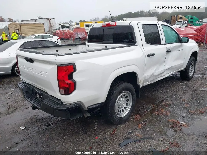 2024 Chevrolet Colorado 2Wd Wt VIN: 1GCPSBEK9R1137654 Lot: 40908049