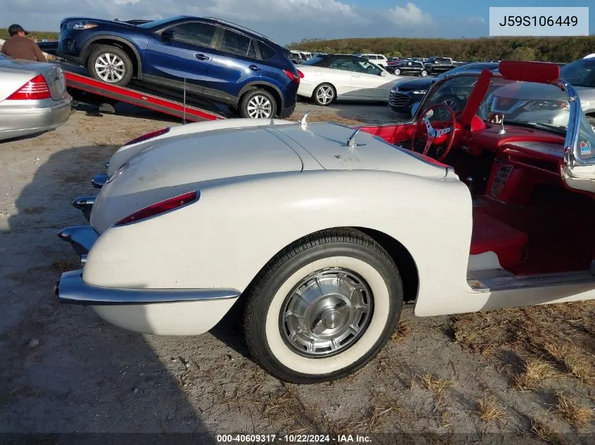 1959 Chevrolet Corvette VIN: J59S106449 Lot: 40609317