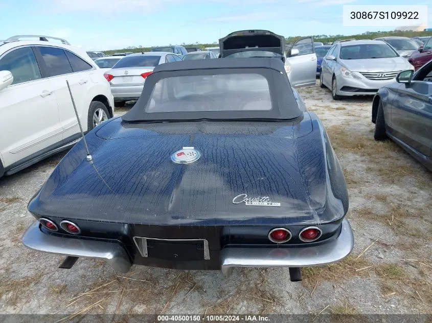 1963 Chevrolet Corvette VIN: 30867S109922 Lot: 40500150