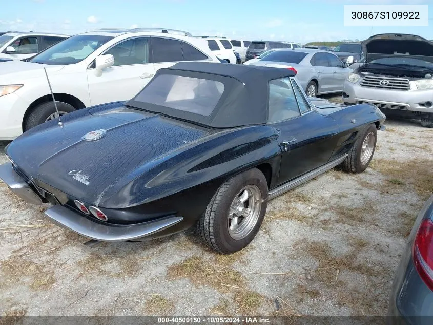 1963 Chevrolet Corvette VIN: 30867S109922 Lot: 40500150