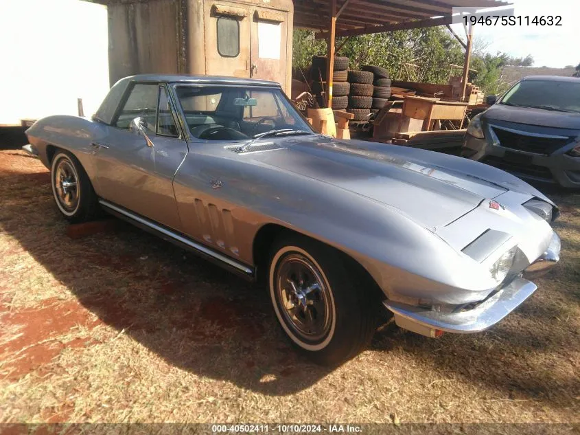 1965 Chevrolet Corvette VIN: 194675S114632 Lot: 40502411