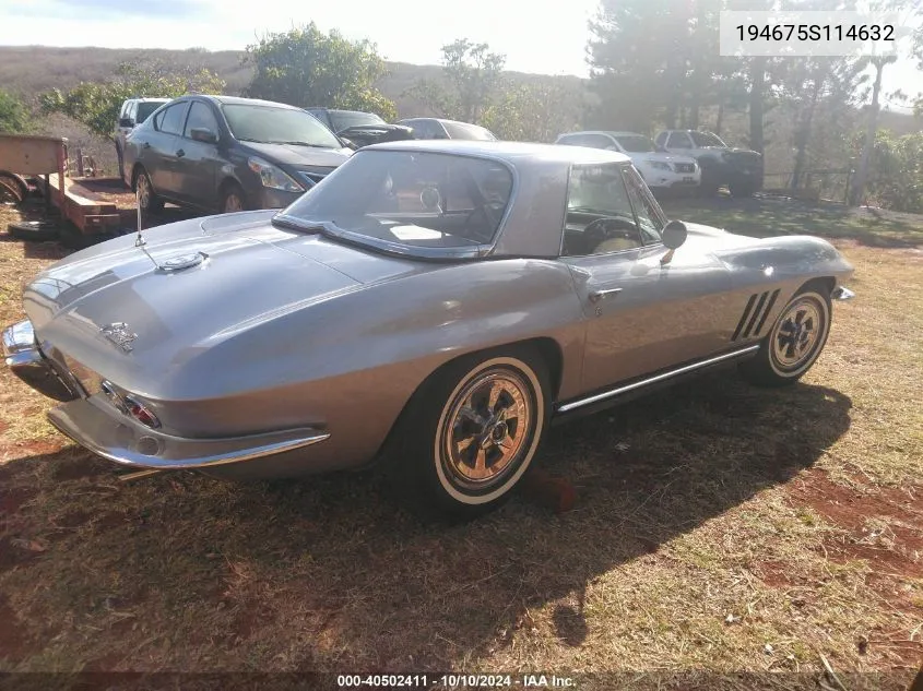 1965 Chevrolet Corvette VIN: 194675S114632 Lot: 40502411