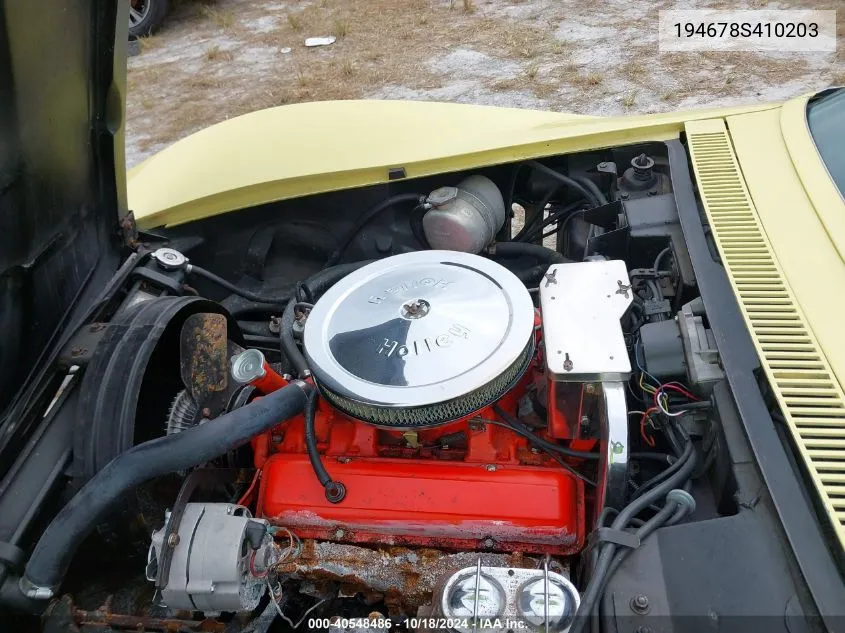 1968 Chevrolet Corvette VIN: 194678S410203 Lot: 40548486