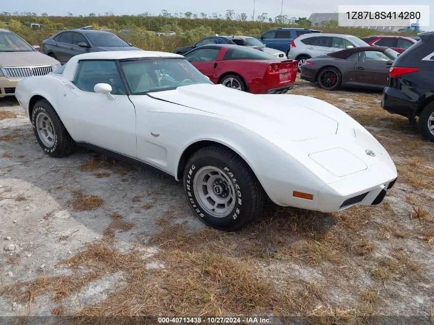 1978 Chevrolet Corvette VIN: 1Z87L8S414280 Lot: 40713438