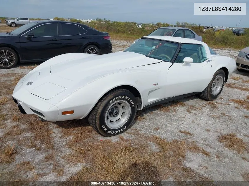 1978 Chevrolet Corvette VIN: 1Z87L8S414280 Lot: 40713438