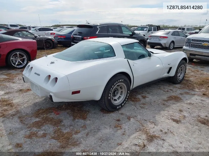 1978 Chevrolet Corvette VIN: 1Z87L8S414280 Lot: 40713438