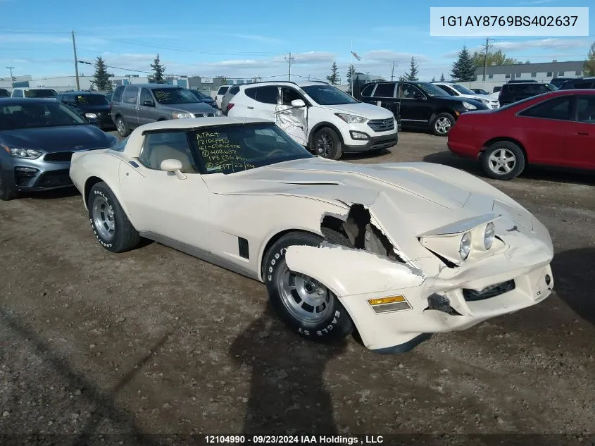 1981 Chevrolet Corvette VIN: 1G1AY8769BS402637 Lot: 12104990