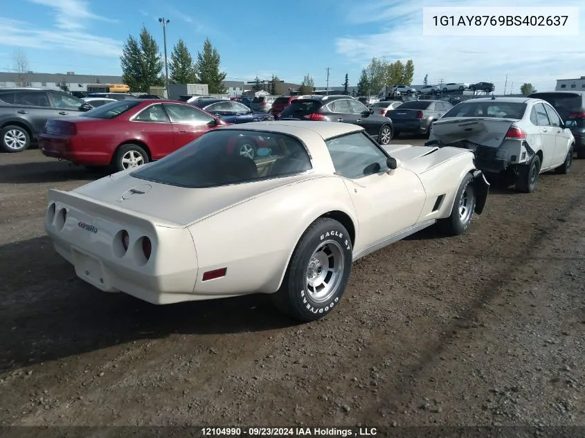 1981 Chevrolet Corvette VIN: 1G1AY8769BS402637 Lot: 12104990