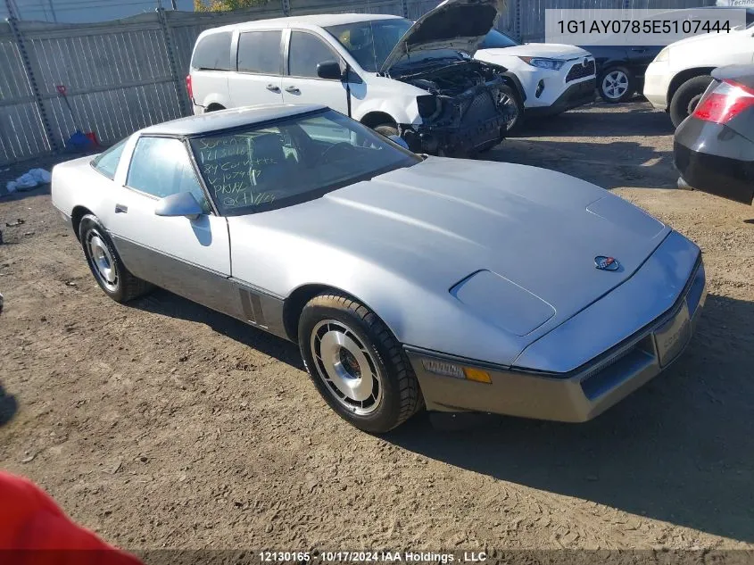 1984 Chevrolet Corvette VIN: 1G1AY0785E5107444 Lot: 12130165