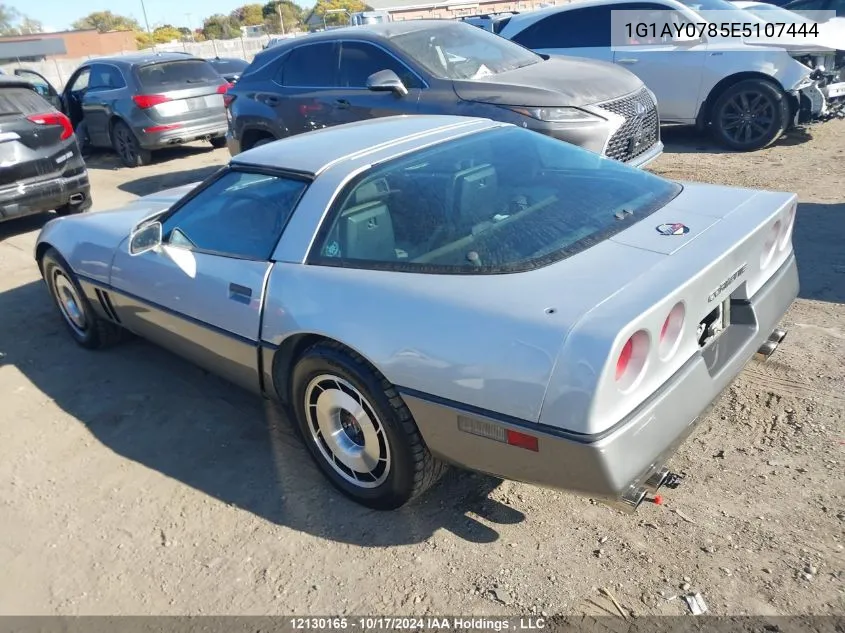 1984 Chevrolet Corvette VIN: 1G1AY0785E5107444 Lot: 12130165