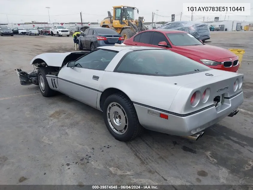 1984 Chevrolet Corvette VIN: 1G1AY0783E5110441 Lot: 39574545