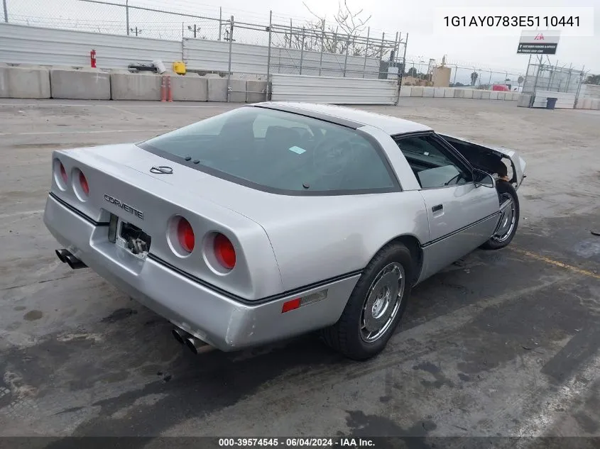 1984 Chevrolet Corvette VIN: 1G1AY0783E5110441 Lot: 39574545