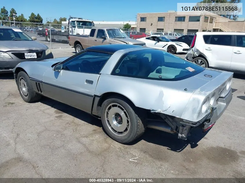 1G1AY0788E5115568 1984 Chevrolet Corvette