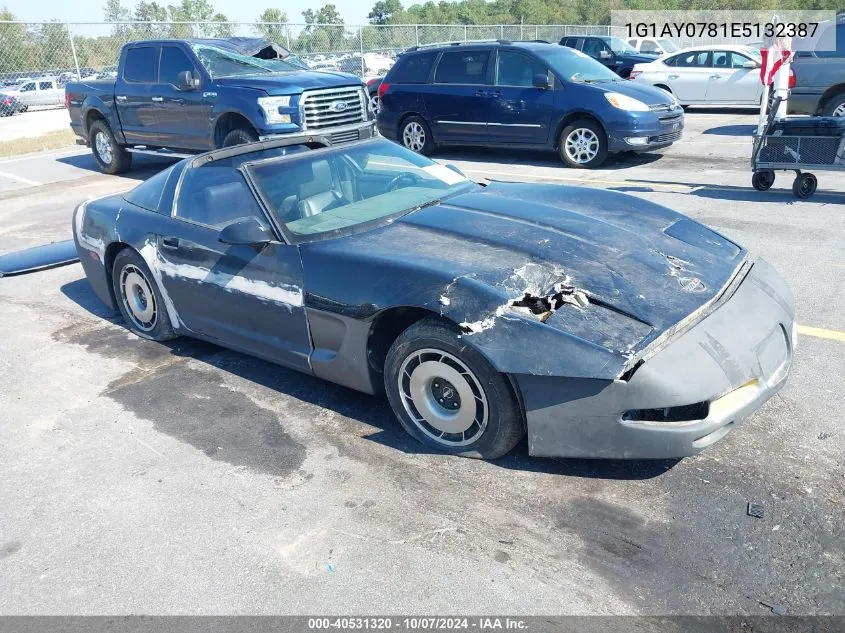 1984 Chevrolet Corvette VIN: 1G1AY0781E5132387 Lot: 40531320