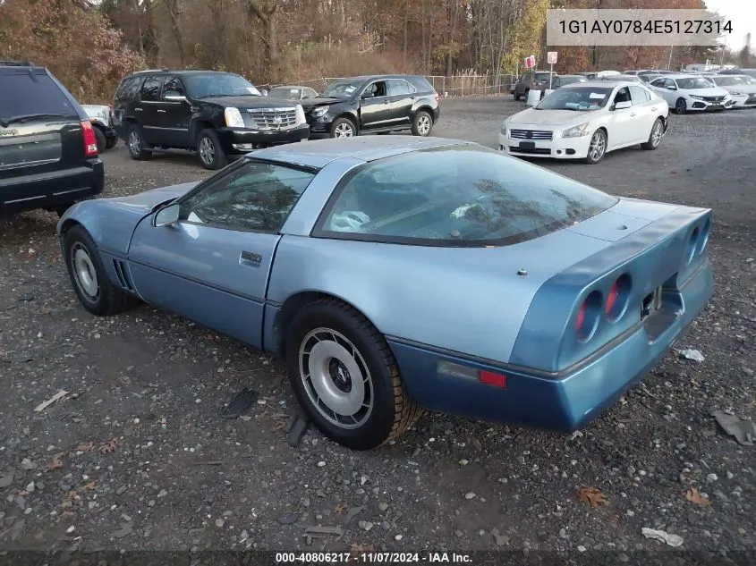 1984 Chevrolet Corvette VIN: 1G1AY0784E5127314 Lot: 40806217