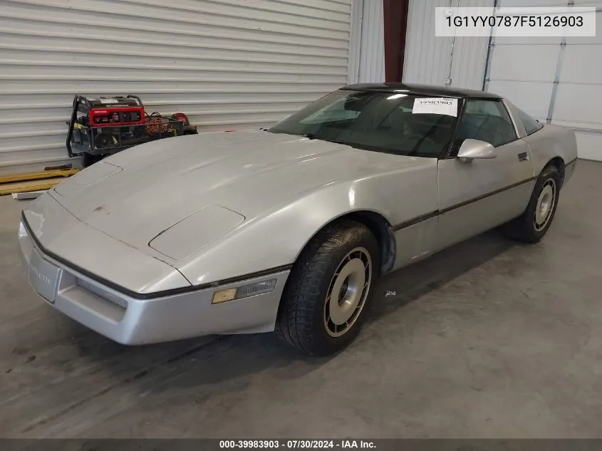 1985 Chevrolet Corvette VIN: 1G1YY0787F5126903 Lot: 39983903