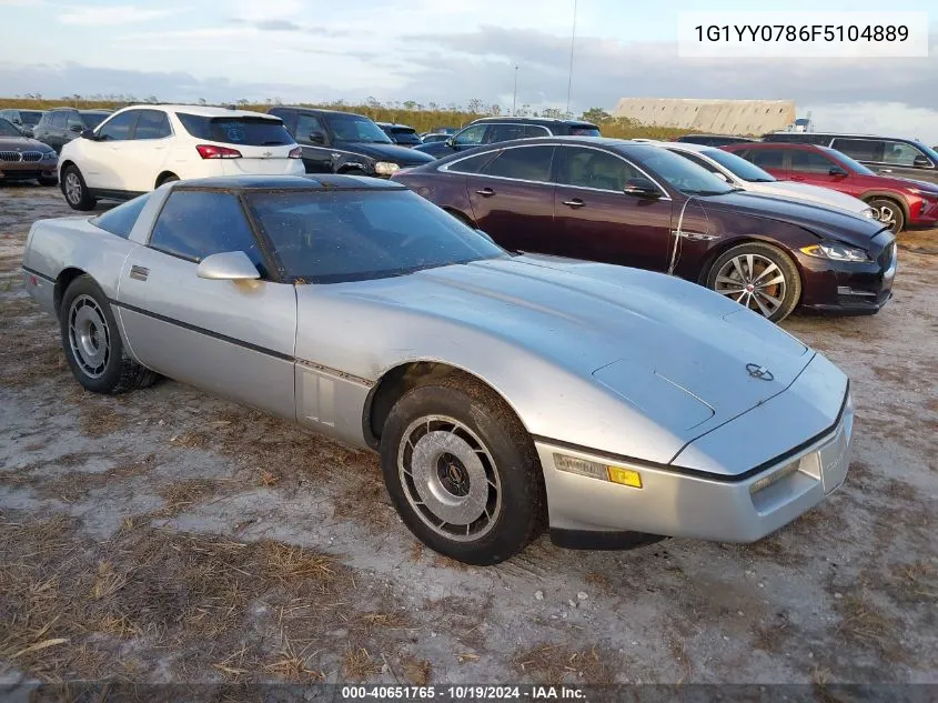 1G1YY0786F5104889 1985 Chevrolet Corvette