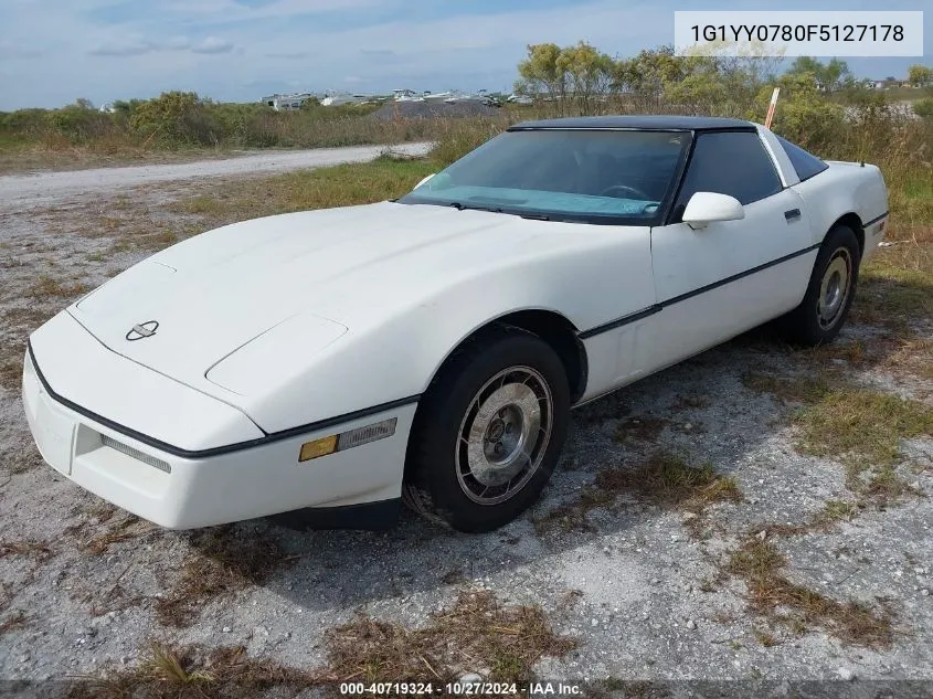 1985 Chevrolet Corvette VIN: 1G1YY0780F5127178 Lot: 40719324