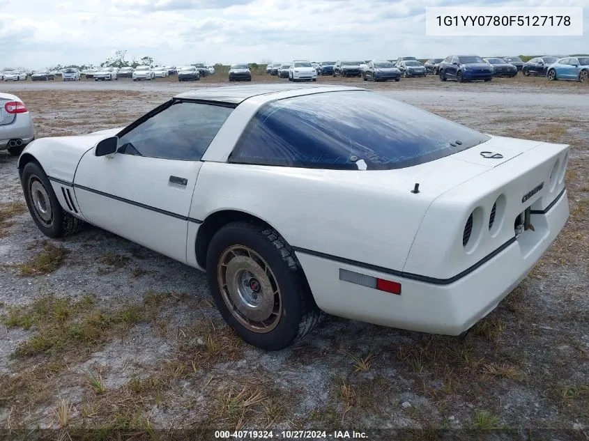 1985 Chevrolet Corvette VIN: 1G1YY0780F5127178 Lot: 40719324