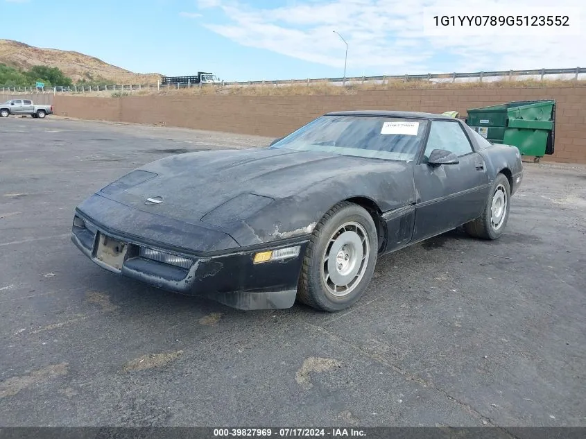 1986 Chevrolet Corvette VIN: 1G1YY0789G5123552 Lot: 39827969