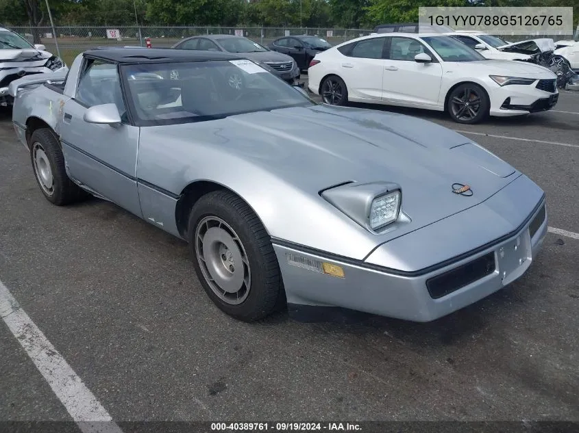 1986 Chevrolet Corvette VIN: 1G1YY0788G5126765 Lot: 40389761