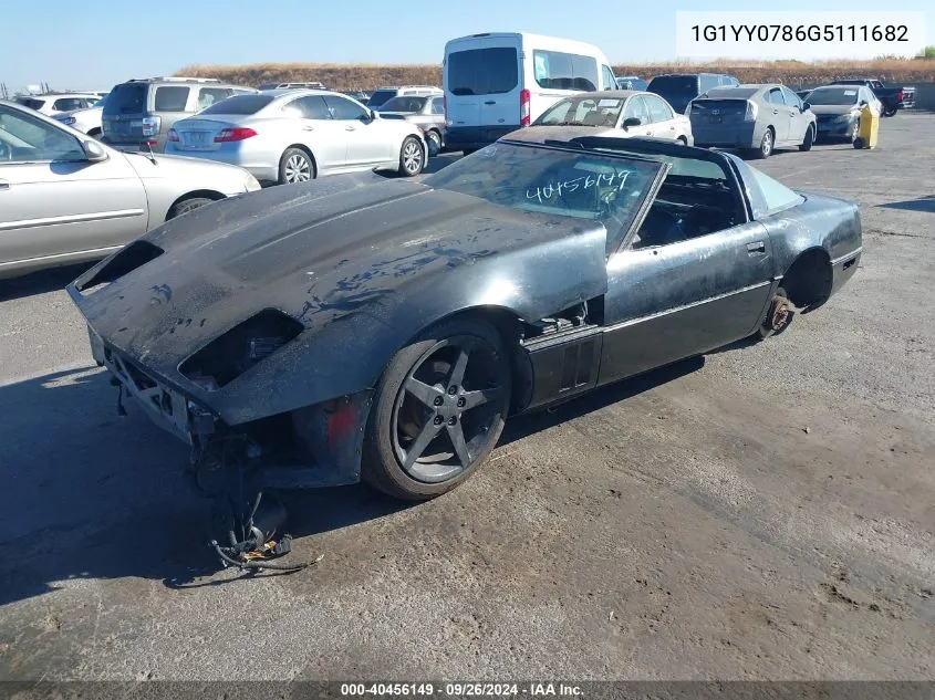 1986 Chevrolet Corvette VIN: 1G1YY0786G5111682 Lot: 40456149