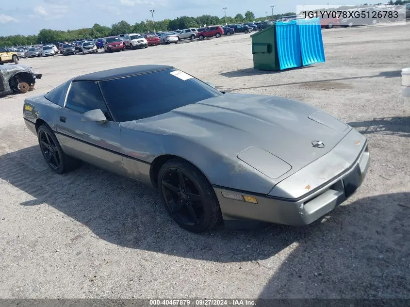 1986 Chevrolet Corvette VIN: 1G1YY078XG5126783 Lot: 40457879