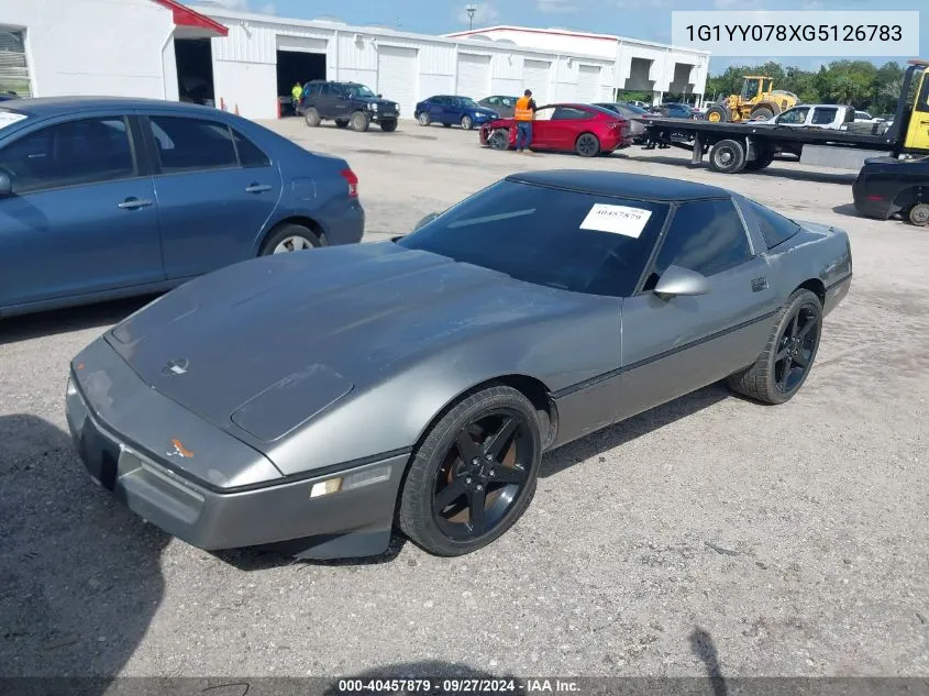 1986 Chevrolet Corvette VIN: 1G1YY078XG5126783 Lot: 40457879