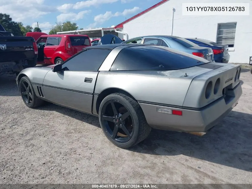 1986 Chevrolet Corvette VIN: 1G1YY078XG5126783 Lot: 40457879