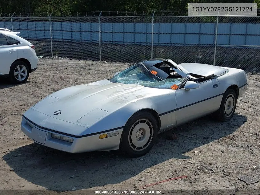 1G1YY0782G5121724 1986 Chevrolet Corvette