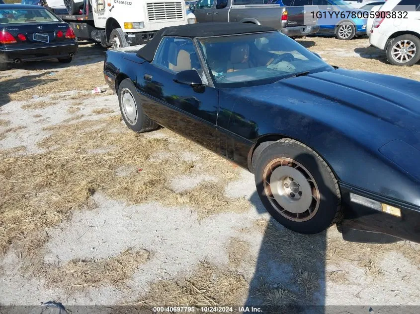 1986 Chevrolet Corvette VIN: 1G1YY6780G5903832 Lot: 40697795