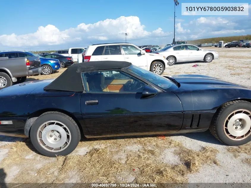 1G1YY6780G5903832 1986 Chevrolet Corvette