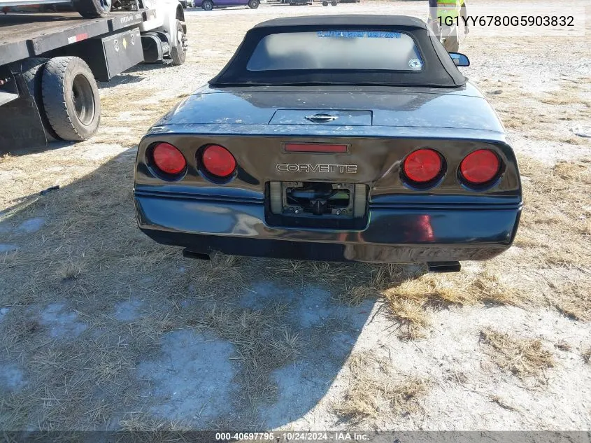 1986 Chevrolet Corvette VIN: 1G1YY6780G5903832 Lot: 40697795