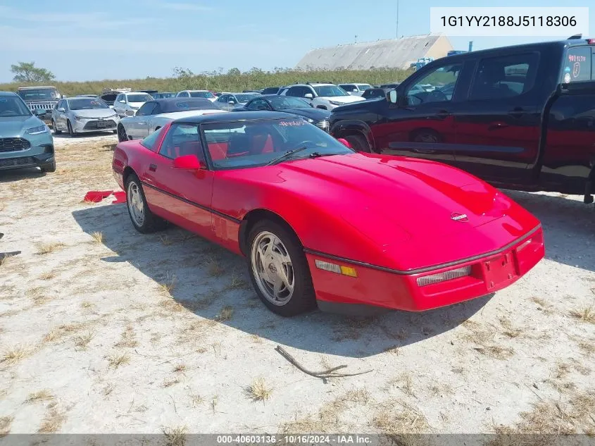 1988 Chevrolet Corvette VIN: 1G1YY2188J5118306 Lot: 40603136