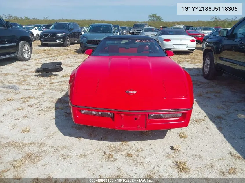 1988 Chevrolet Corvette VIN: 1G1YY2188J5118306 Lot: 40603136